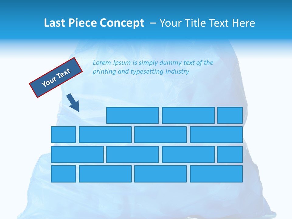 Trashbags Bin Junk PowerPoint Template