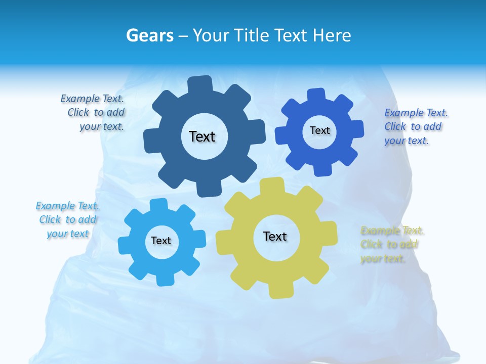 Trashbags Bin Junk PowerPoint Template