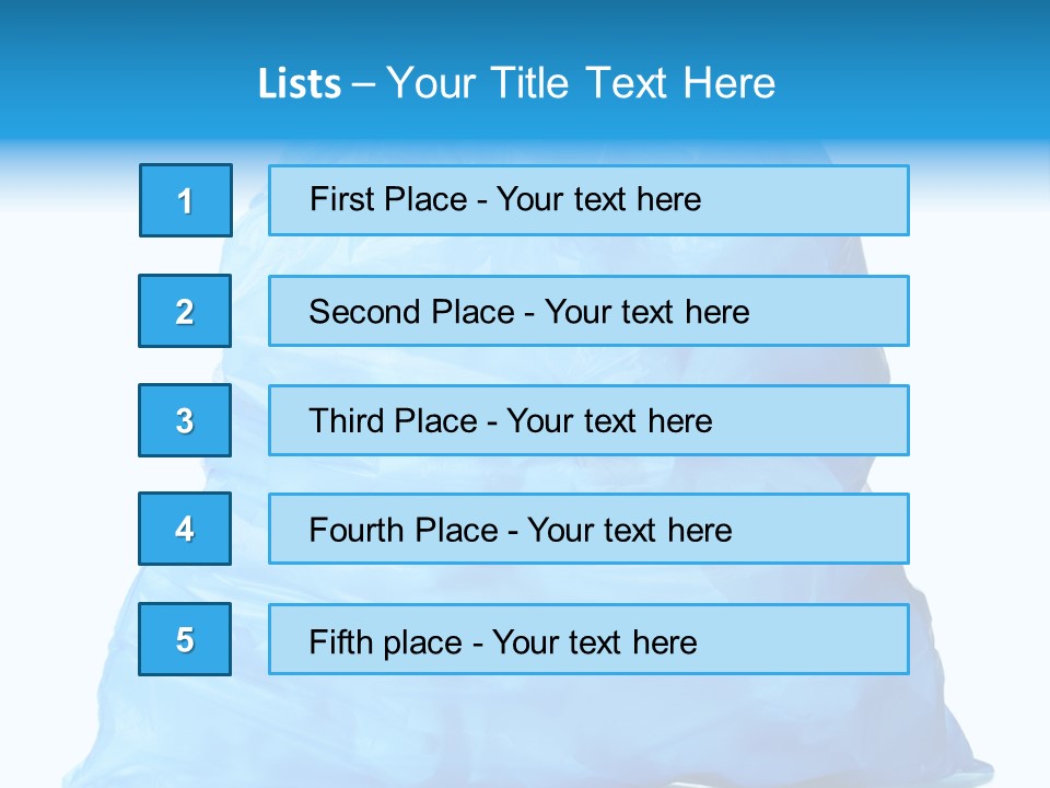 Trashbags Bin Junk PowerPoint Template