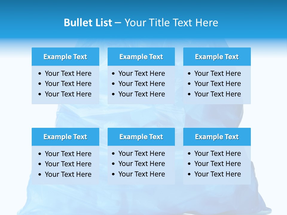 Trashbags Bin Junk PowerPoint Template