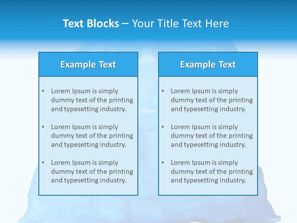 Trashbags Bin Junk PowerPoint Template