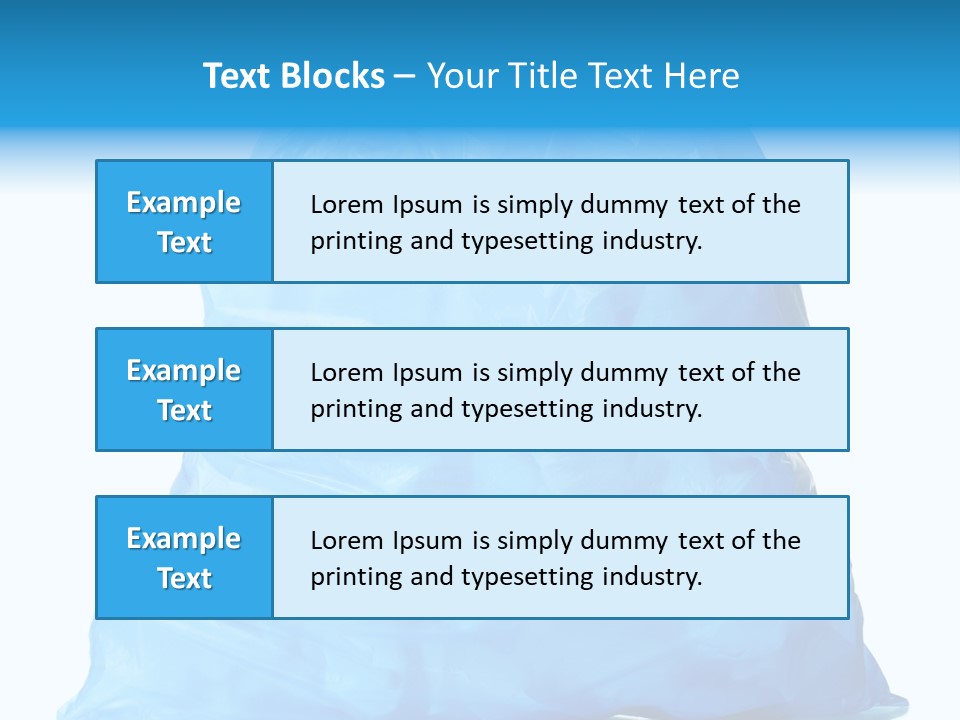Trashbags Bin Junk PowerPoint Template