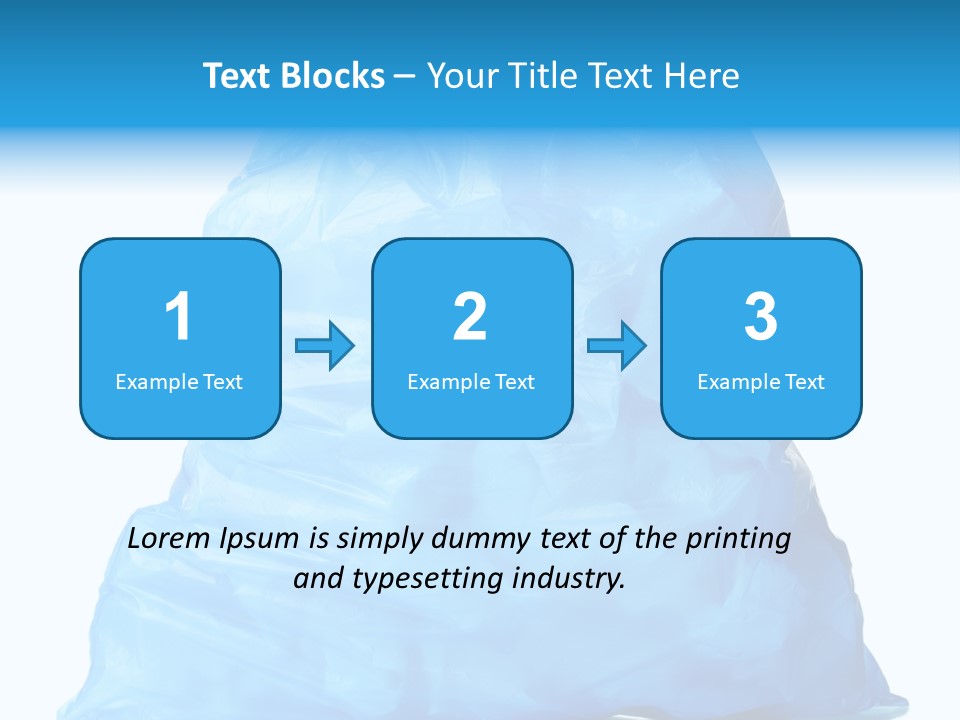 Trashbags Bin Junk PowerPoint Template