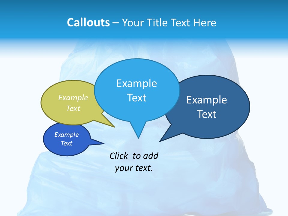 Trashbags Bin Junk PowerPoint Template