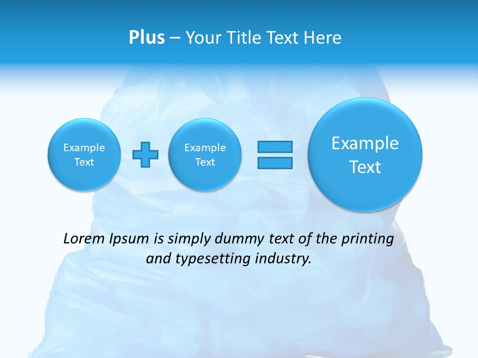 Trashbags Bin Junk PowerPoint Template