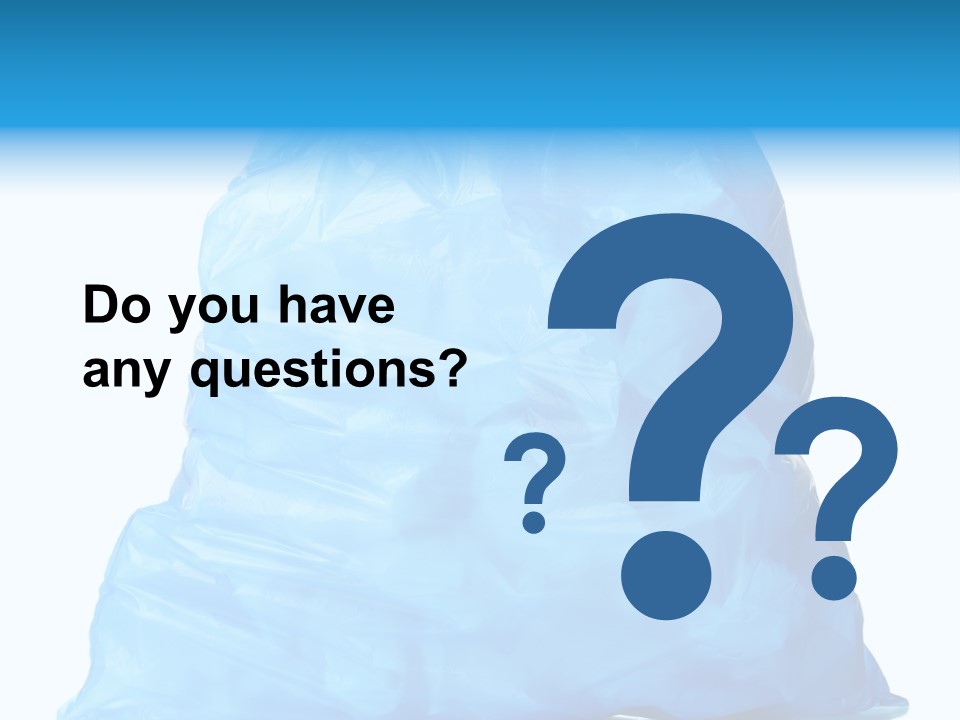 Trashbags Bin Junk PowerPoint Template