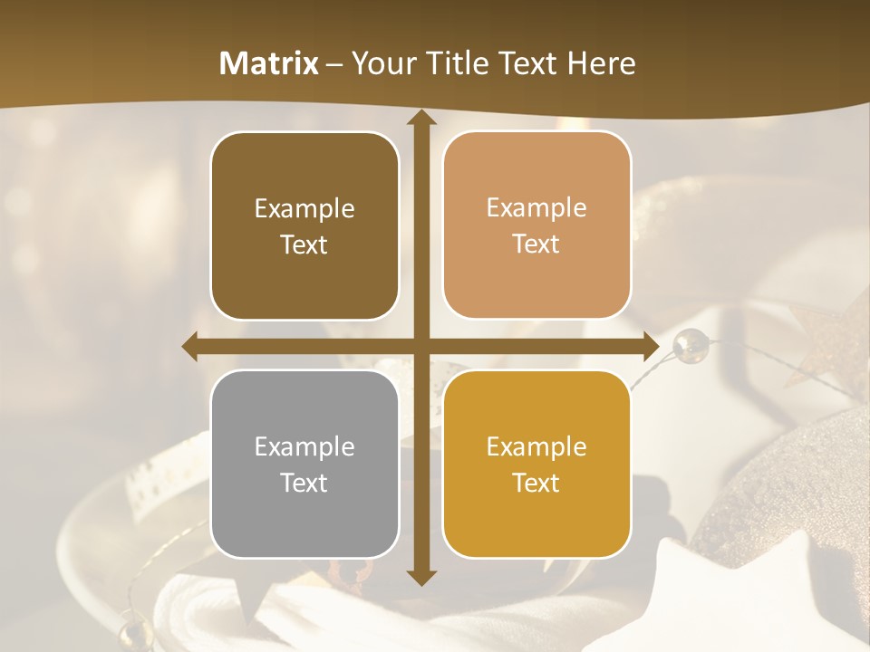 Silver Festive Dinner Table PowerPoint Template