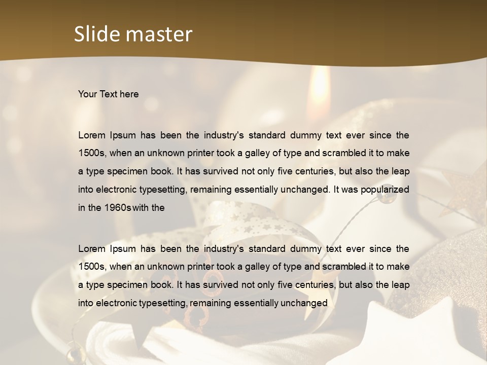 Silver Festive Dinner Table PowerPoint Template