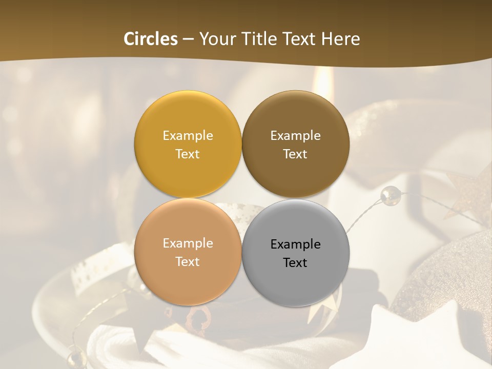 Silver Festive Dinner Table PowerPoint Template