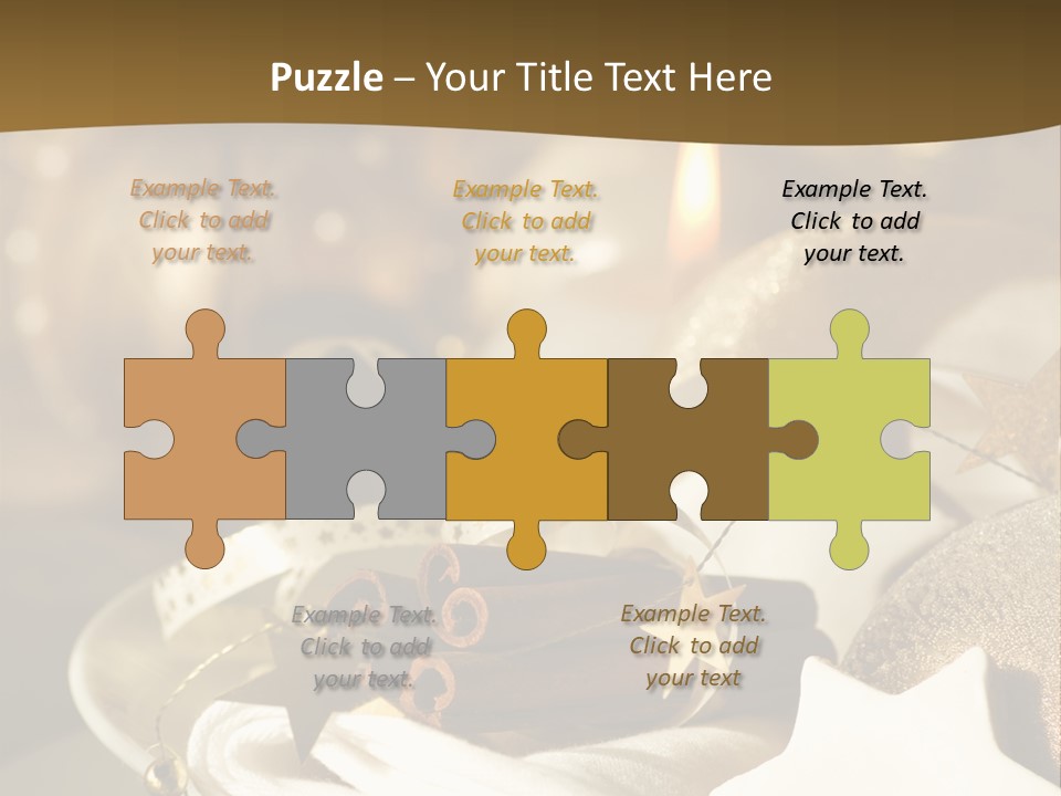 Silver Festive Dinner Table PowerPoint Template