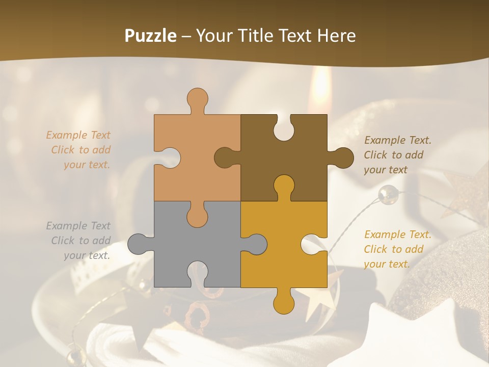 Silver Festive Dinner Table PowerPoint Template