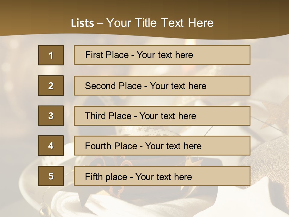 Silver Festive Dinner Table PowerPoint Template