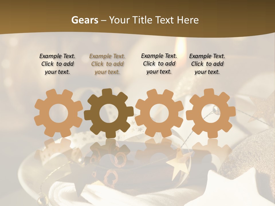 Silver Festive Dinner Table PowerPoint Template