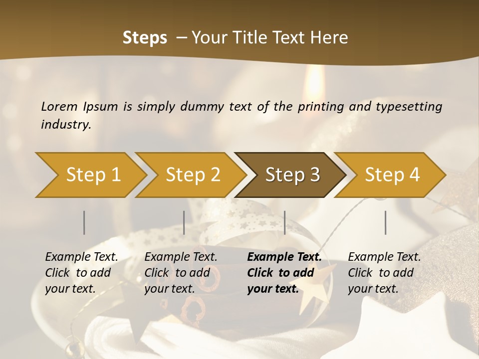 Silver Festive Dinner Table PowerPoint Template