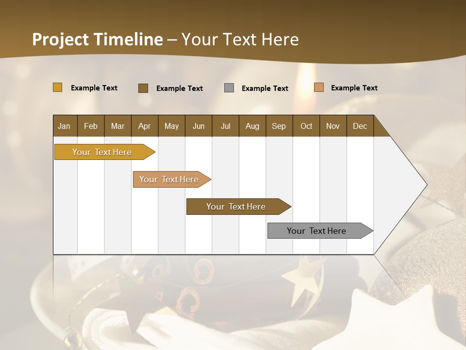 Silver Festive Dinner Table PowerPoint Template