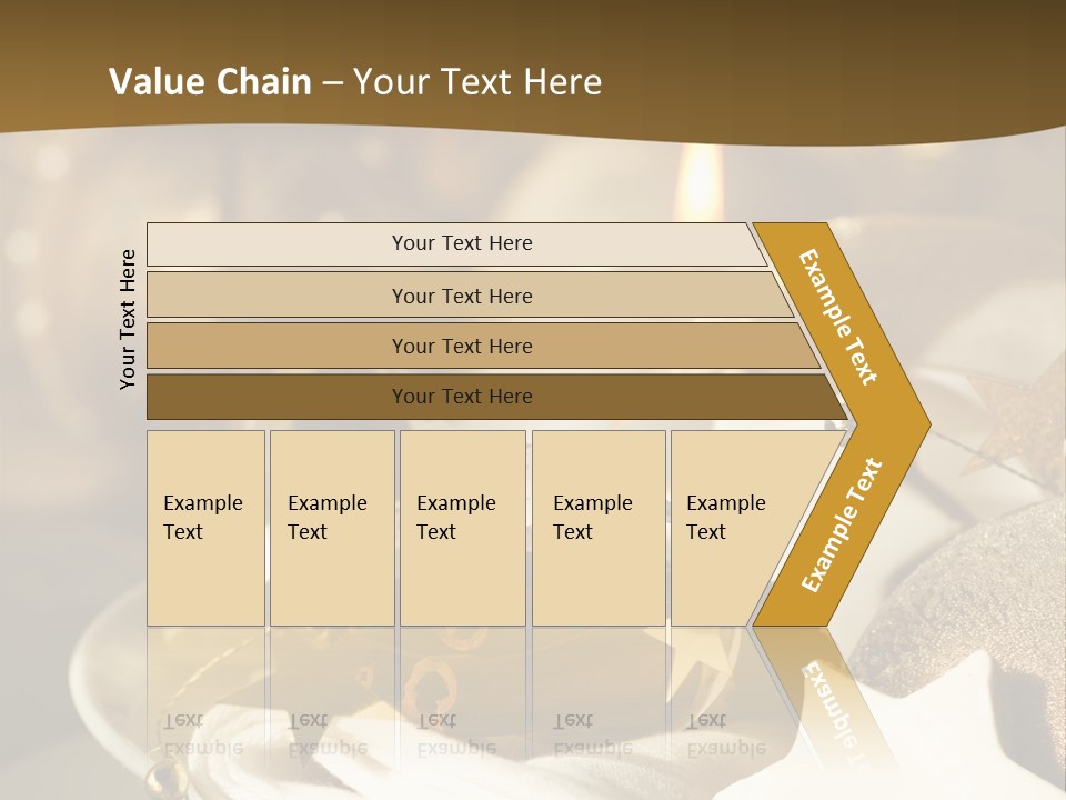 Silver Festive Dinner Table PowerPoint Template