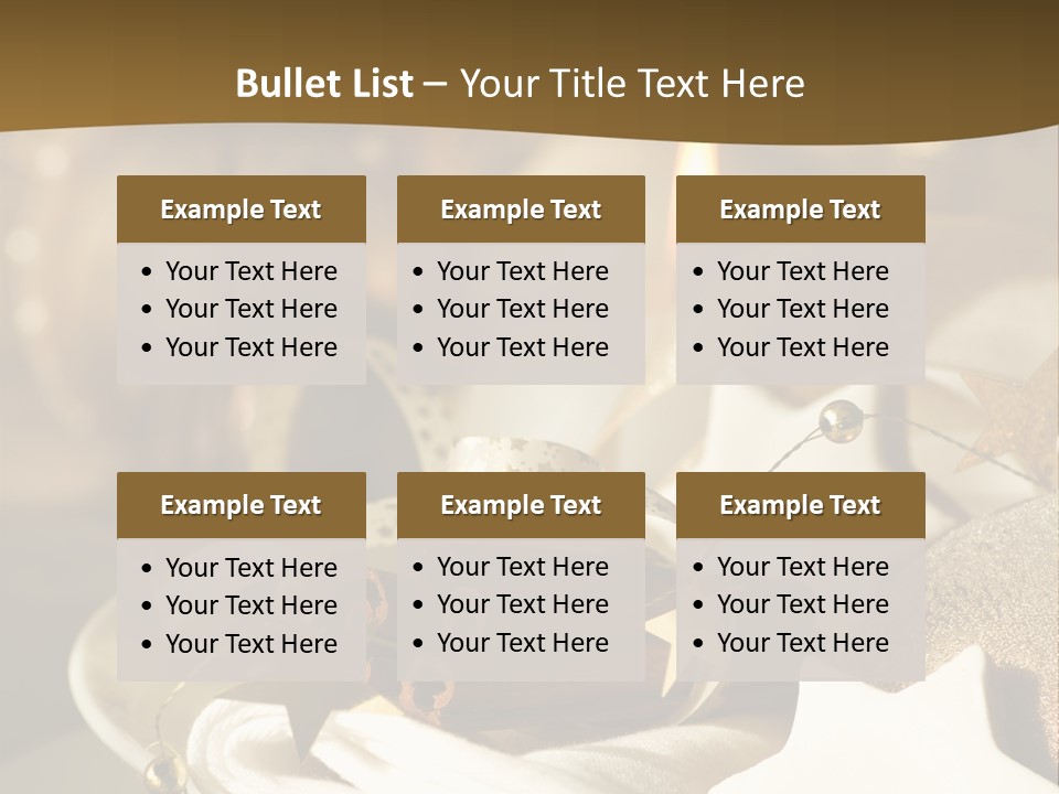 Silver Festive Dinner Table PowerPoint Template