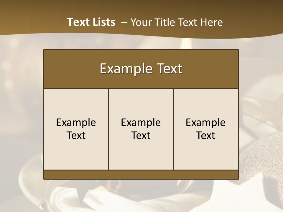 Silver Festive Dinner Table PowerPoint Template