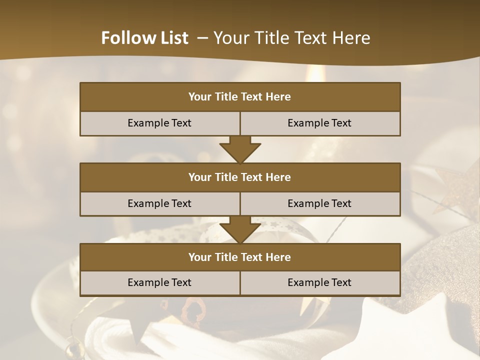 Silver Festive Dinner Table PowerPoint Template