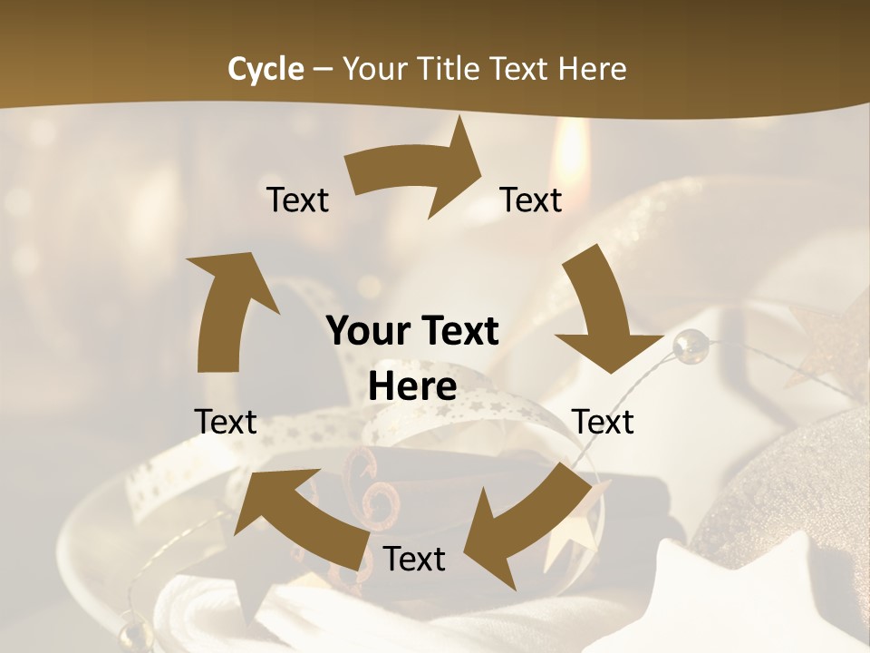 Silver Festive Dinner Table PowerPoint Template