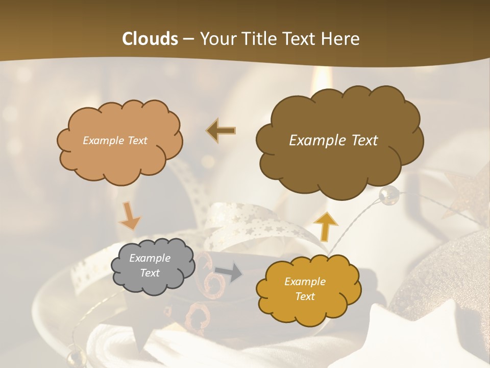 Silver Festive Dinner Table PowerPoint Template