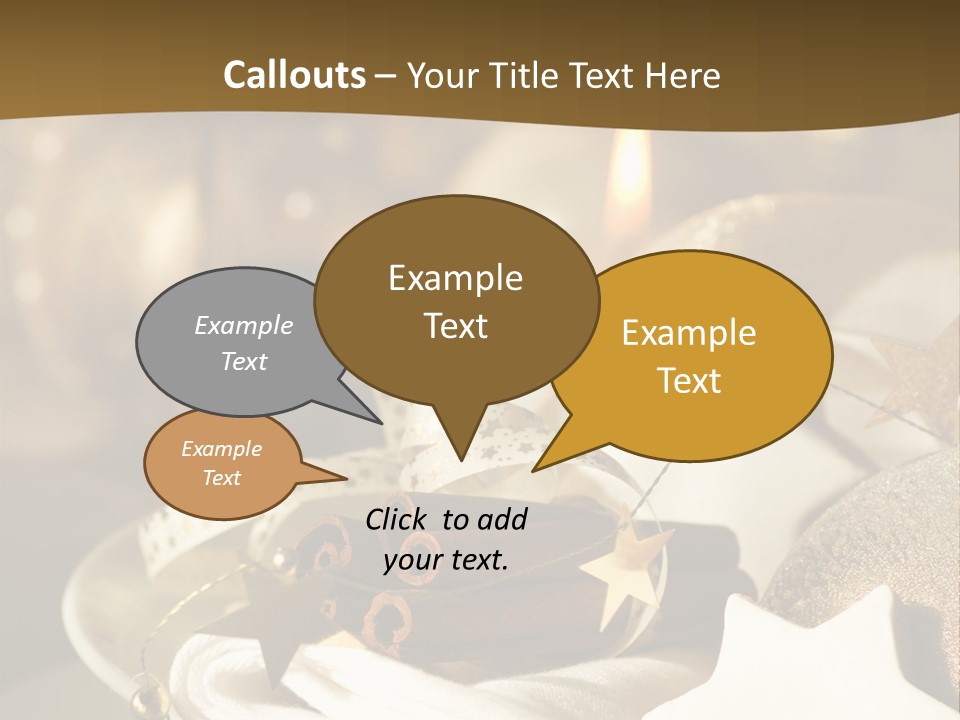 Silver Festive Dinner Table PowerPoint Template