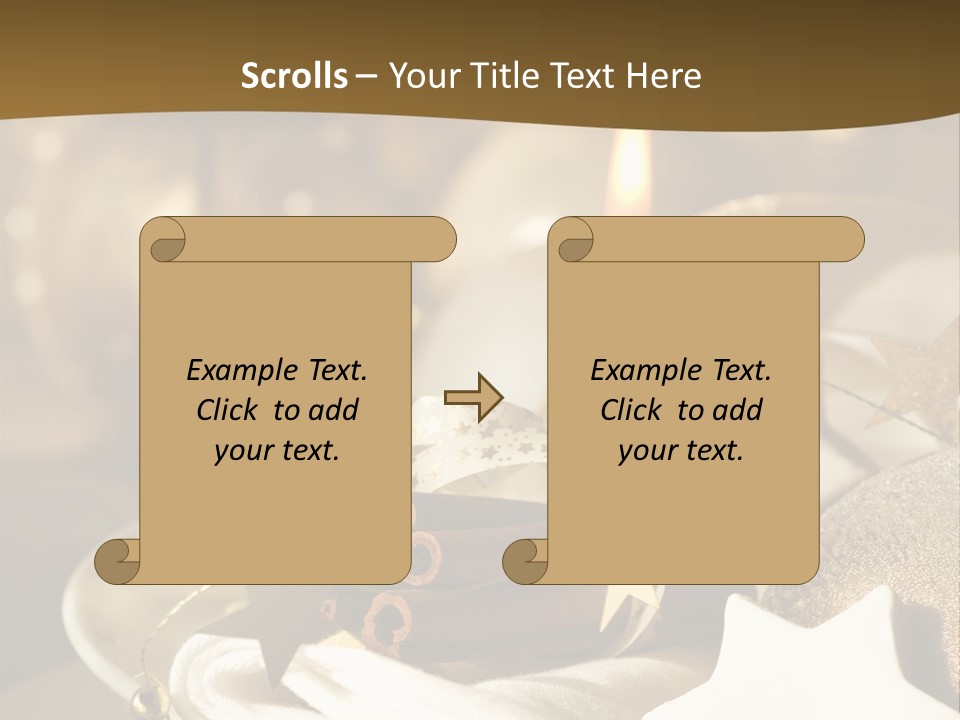 Silver Festive Dinner Table PowerPoint Template