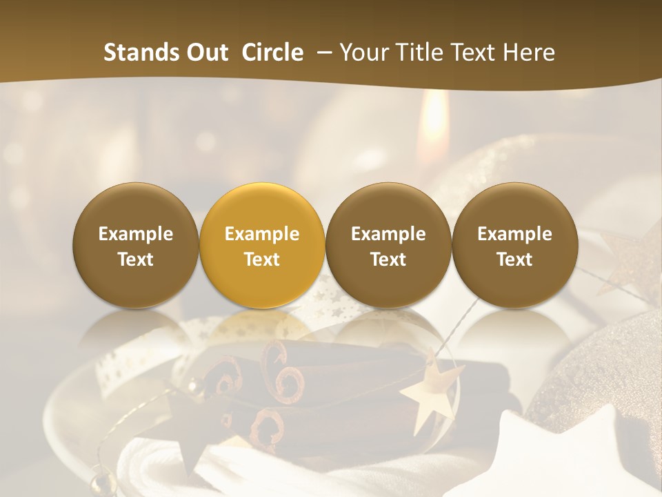 Silver Festive Dinner Table PowerPoint Template