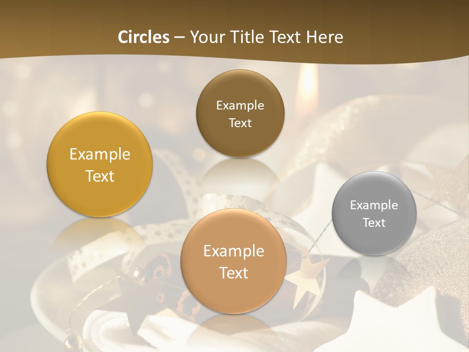 Silver Festive Dinner Table PowerPoint Template