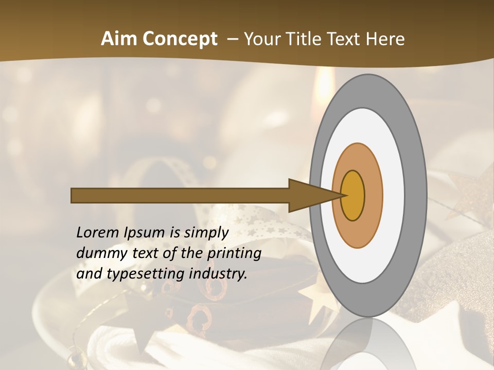 Silver Festive Dinner Table PowerPoint Template