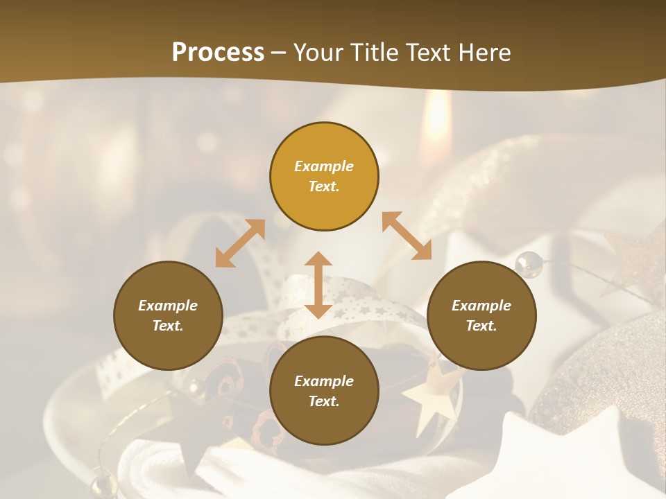 Silver Festive Dinner Table PowerPoint Template