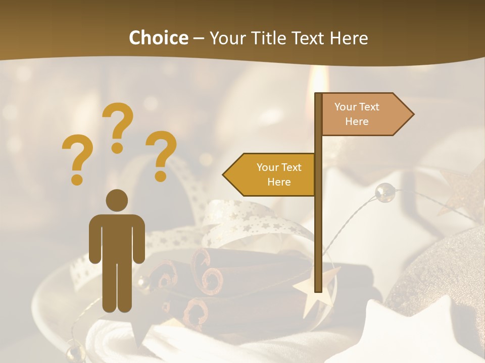 Silver Festive Dinner Table PowerPoint Template