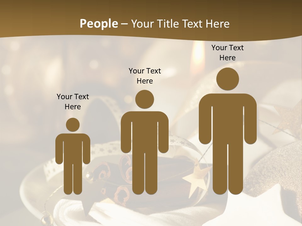 Silver Festive Dinner Table PowerPoint Template