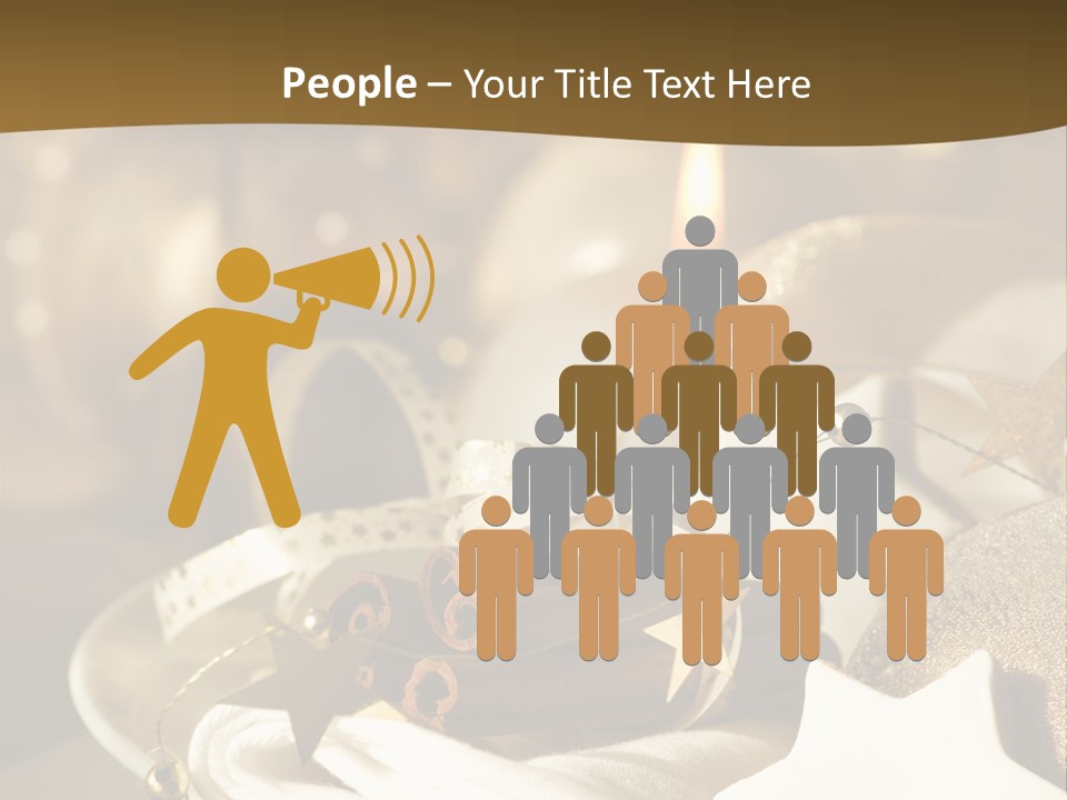 Silver Festive Dinner Table PowerPoint Template