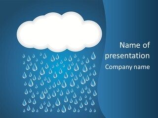 Blue Symbol Water PowerPoint Template