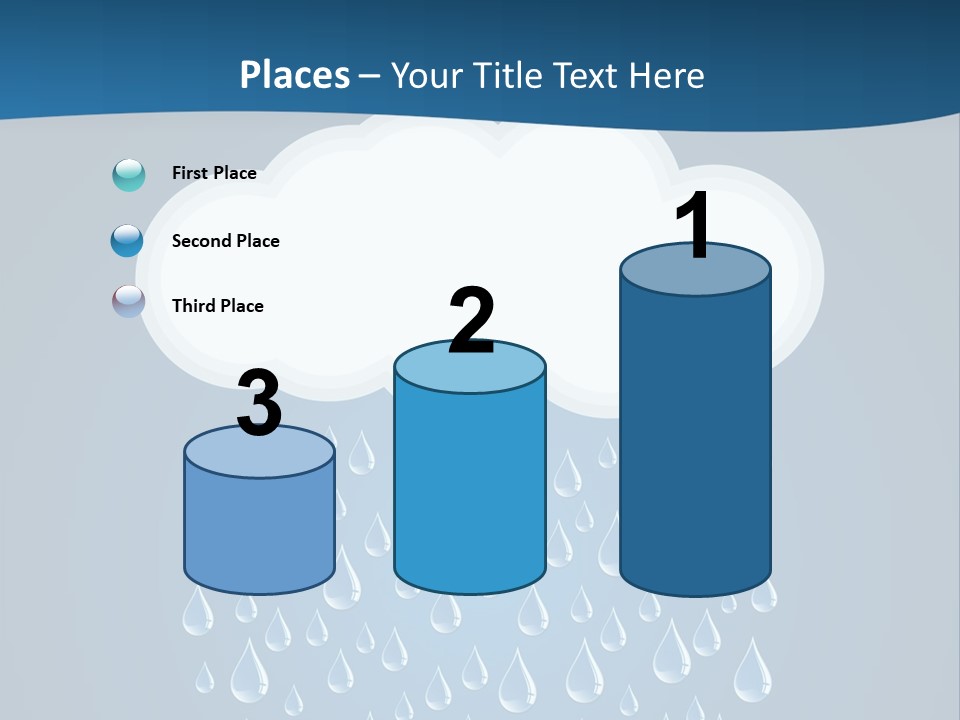 Blue Symbol Water PowerPoint Template