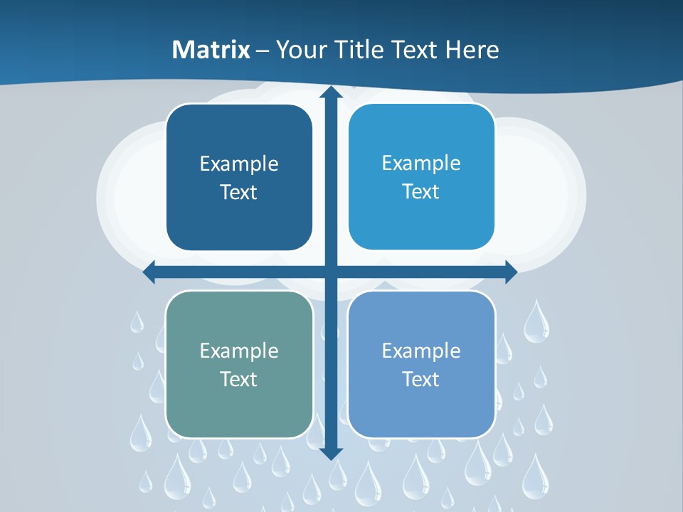 Blue Symbol Water PowerPoint Template