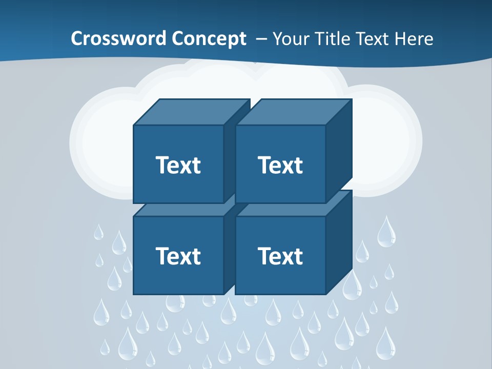 Blue Symbol Water PowerPoint Template