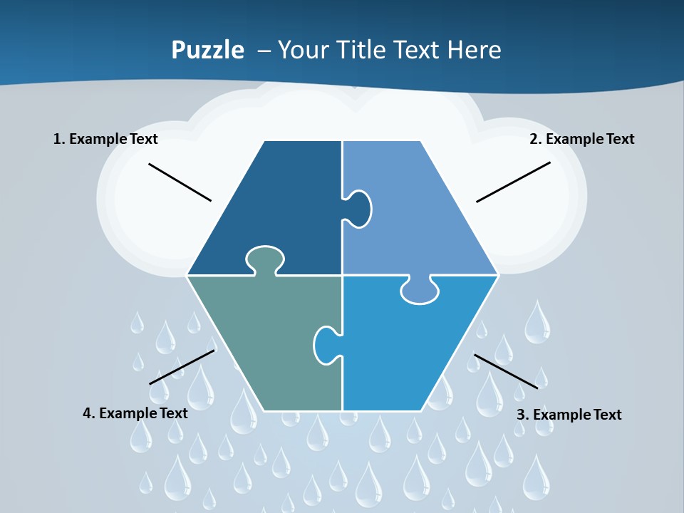 Blue Symbol Water PowerPoint Template