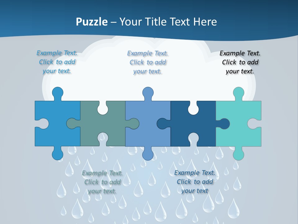 Blue Symbol Water PowerPoint Template