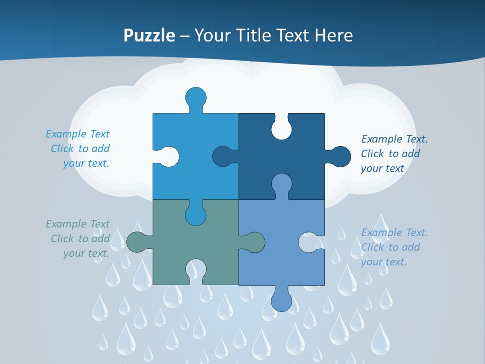 Blue Symbol Water PowerPoint Template