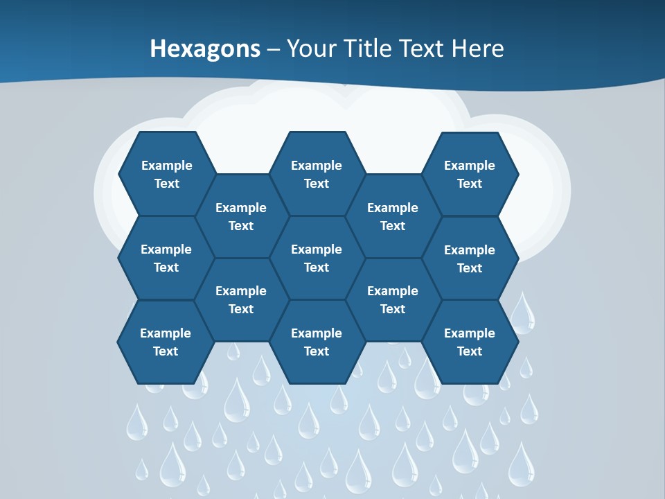 Blue Symbol Water PowerPoint Template