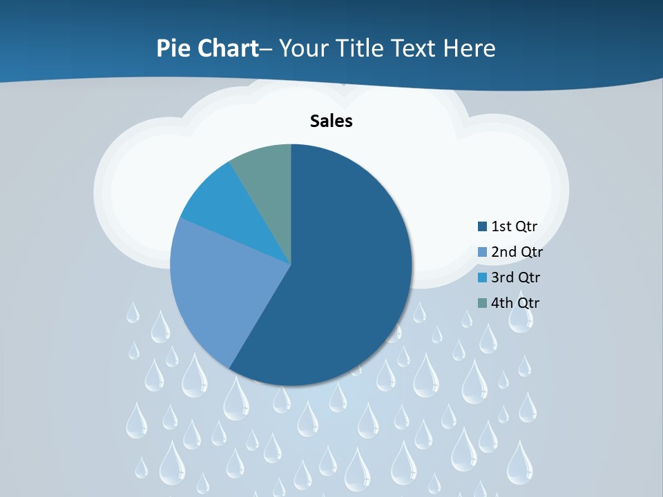 Blue Symbol Water PowerPoint Template