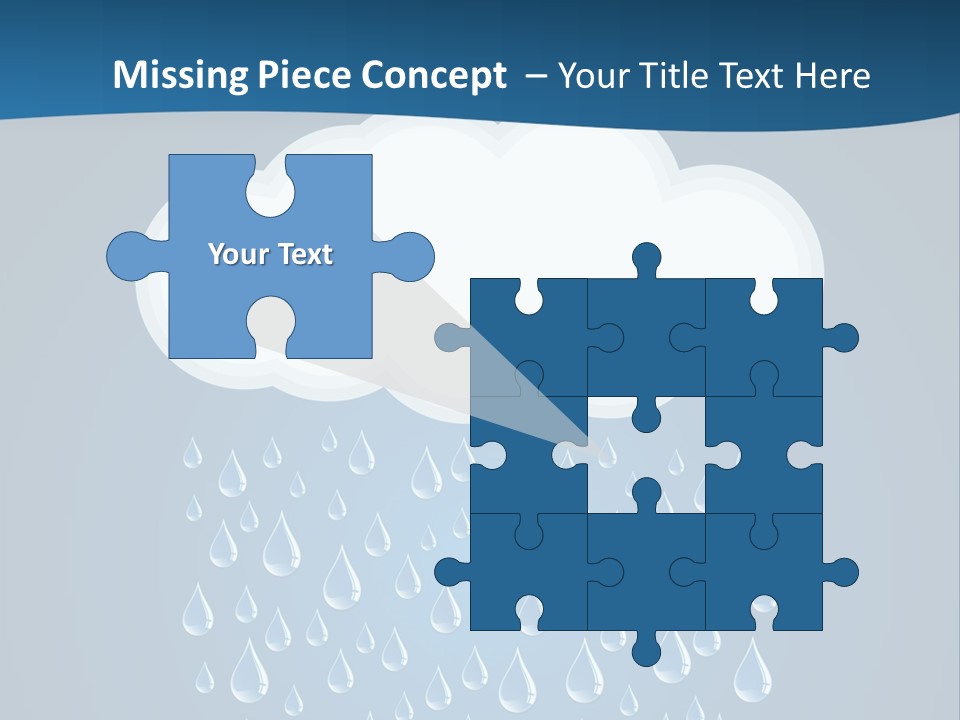 Blue Symbol Water PowerPoint Template