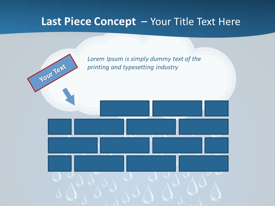 Blue Symbol Water PowerPoint Template