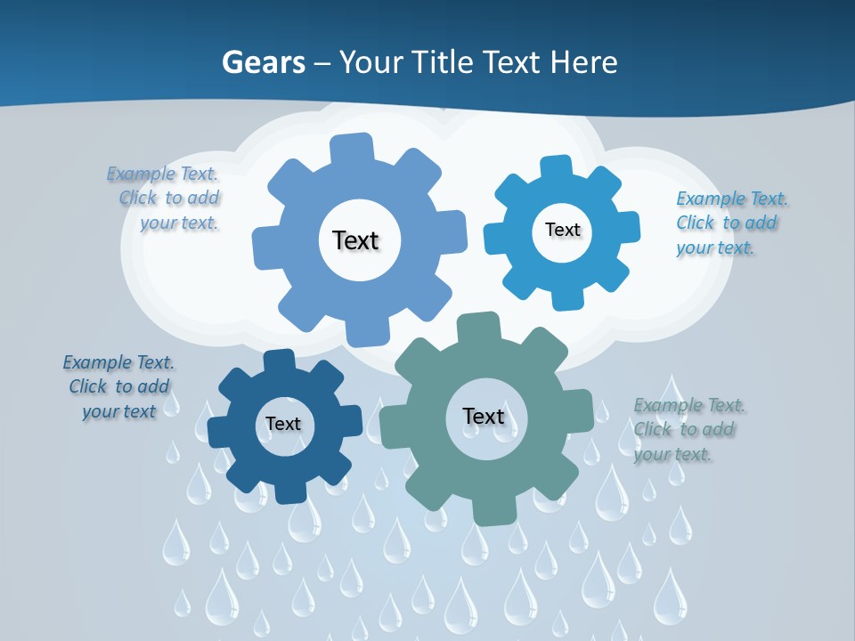 Blue Symbol Water PowerPoint Template