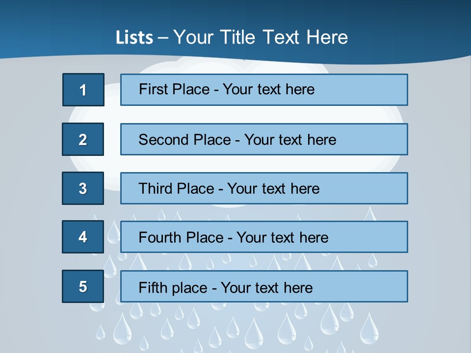 Blue Symbol Water PowerPoint Template