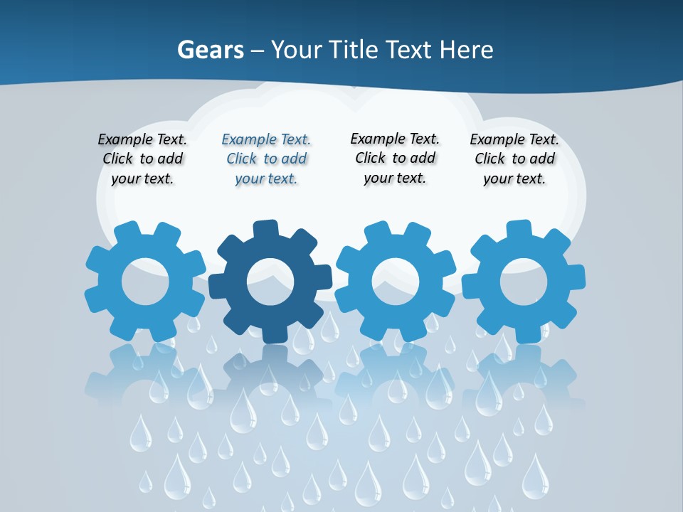 Blue Symbol Water PowerPoint Template