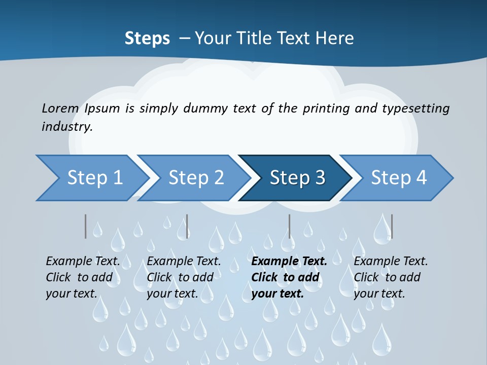Blue Symbol Water PowerPoint Template