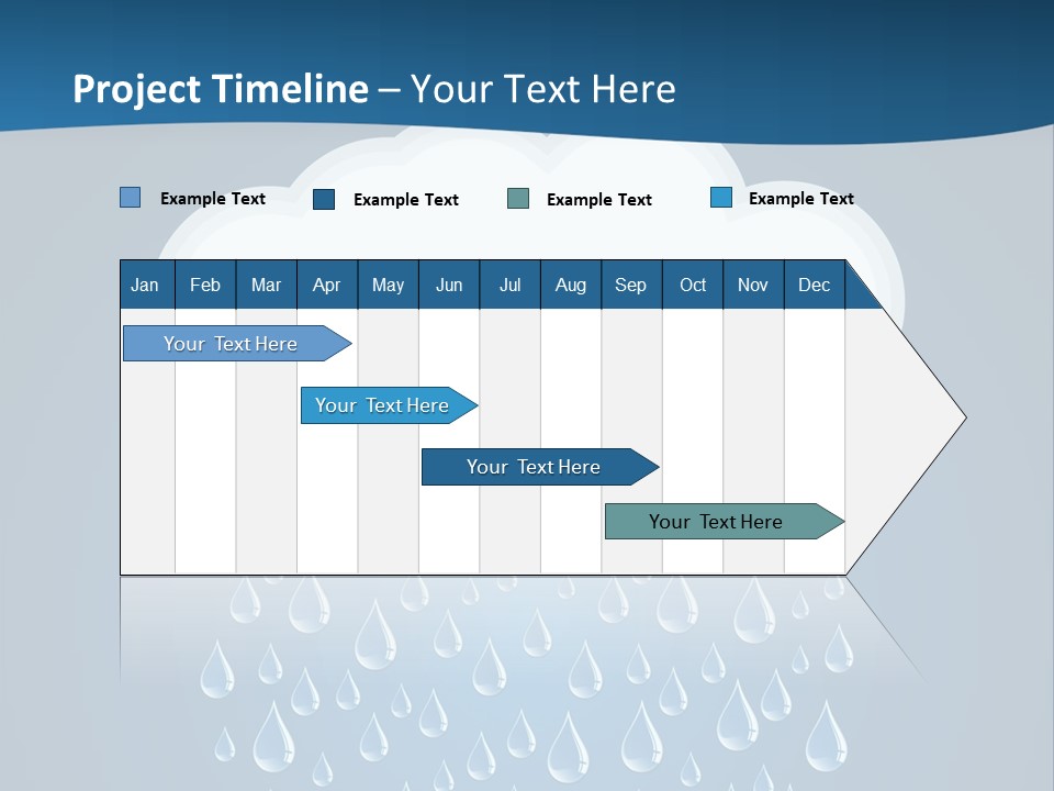 Blue Symbol Water PowerPoint Template